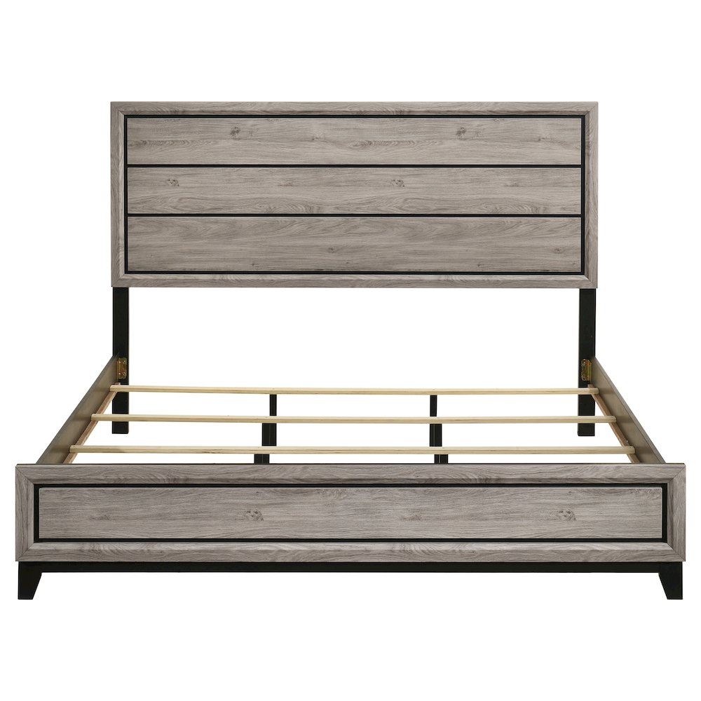 Watson Wood Eastern King Panel Bed Light Taupe. Picture 4