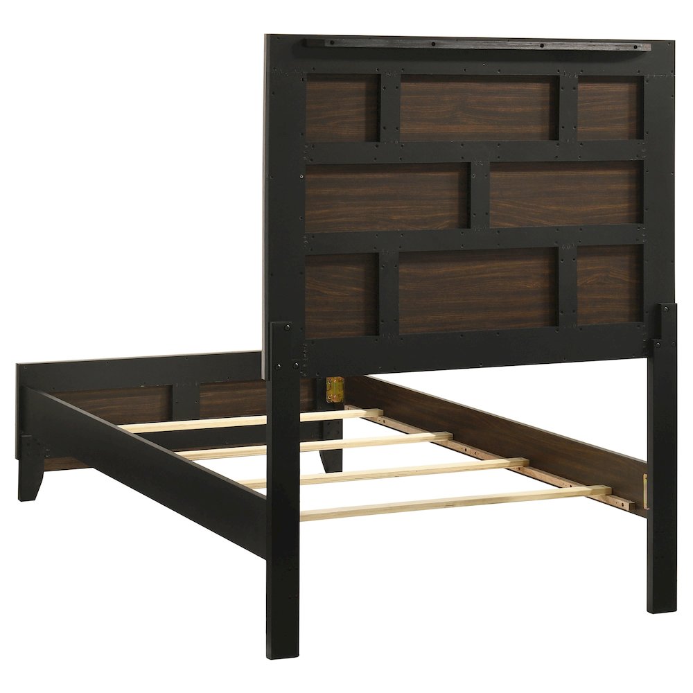 Watson Wood Twin Panel Bed Light Taupe. Picture 5