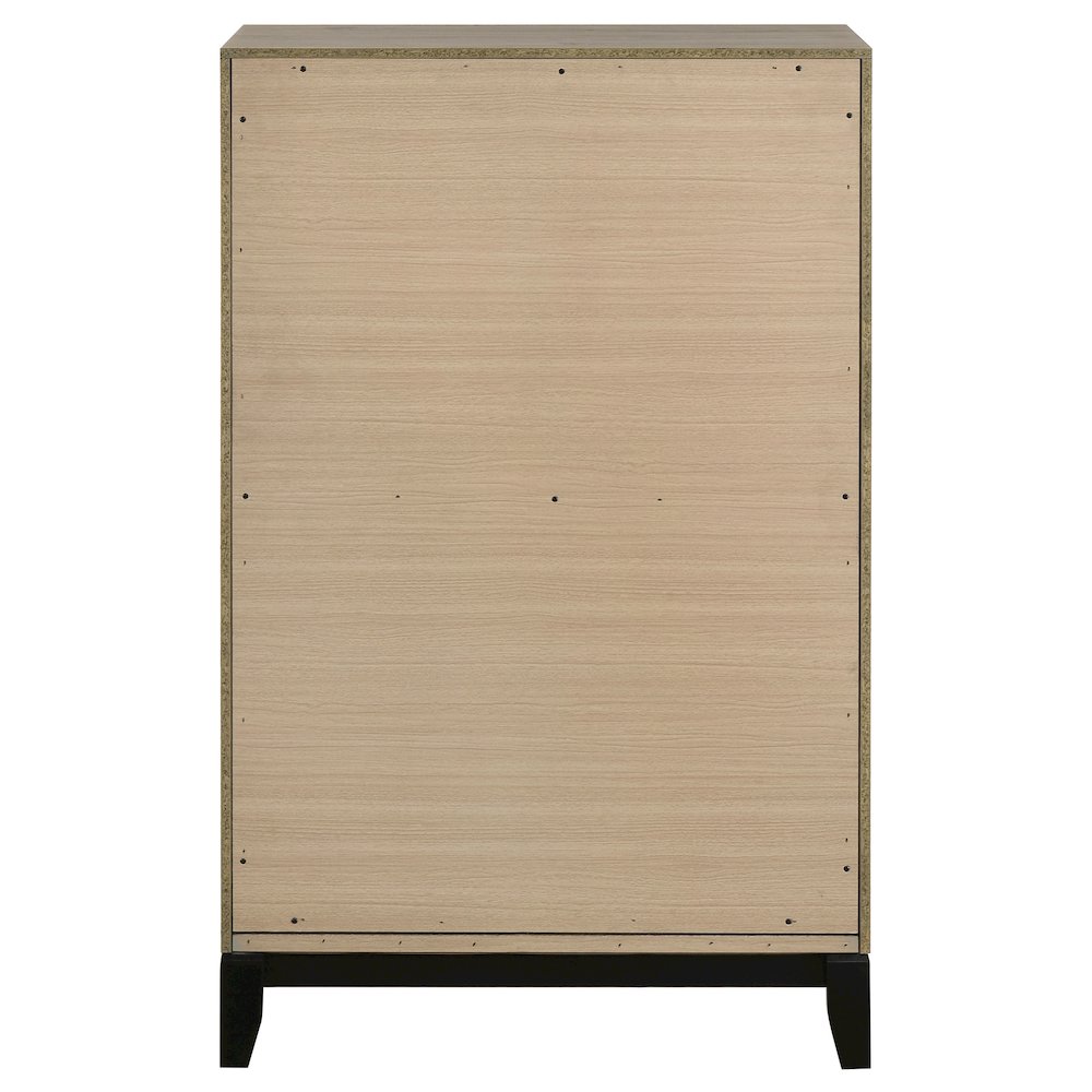 Watson 5-drawer Bedroom Chest of Drawers Light Taupe. Picture 7