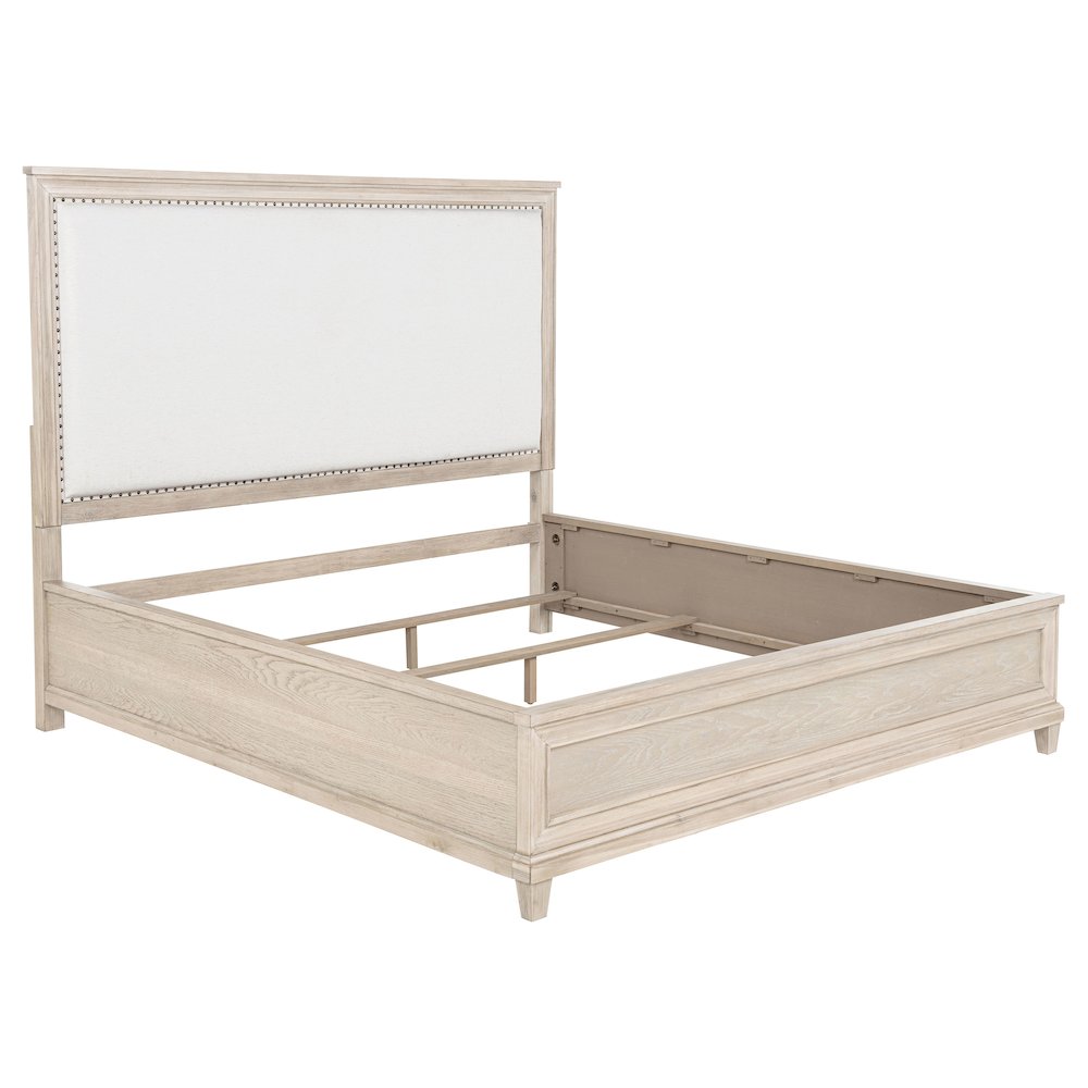 Pembroke 66-inch Eastern King Panel Bed Washed Oak. Picture 1