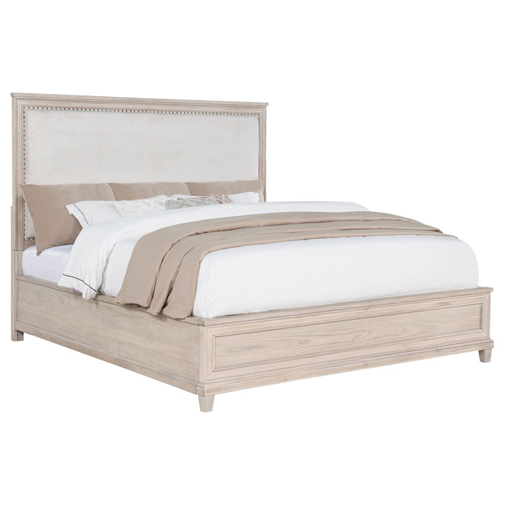 Pembroke 66-inch California King Panel Bed Washed Oak. Picture 3