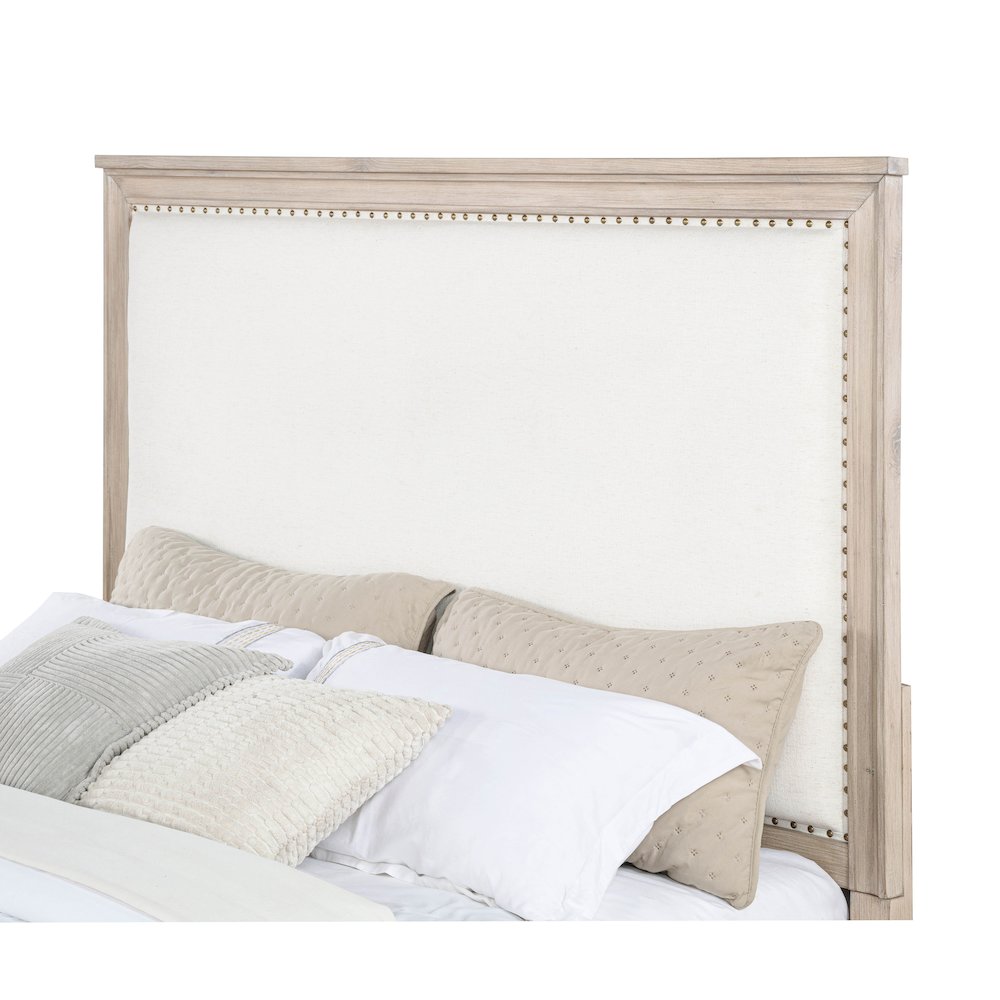 Pembroke 66-inch Queen Panel Bed Washed Oak. Picture 6