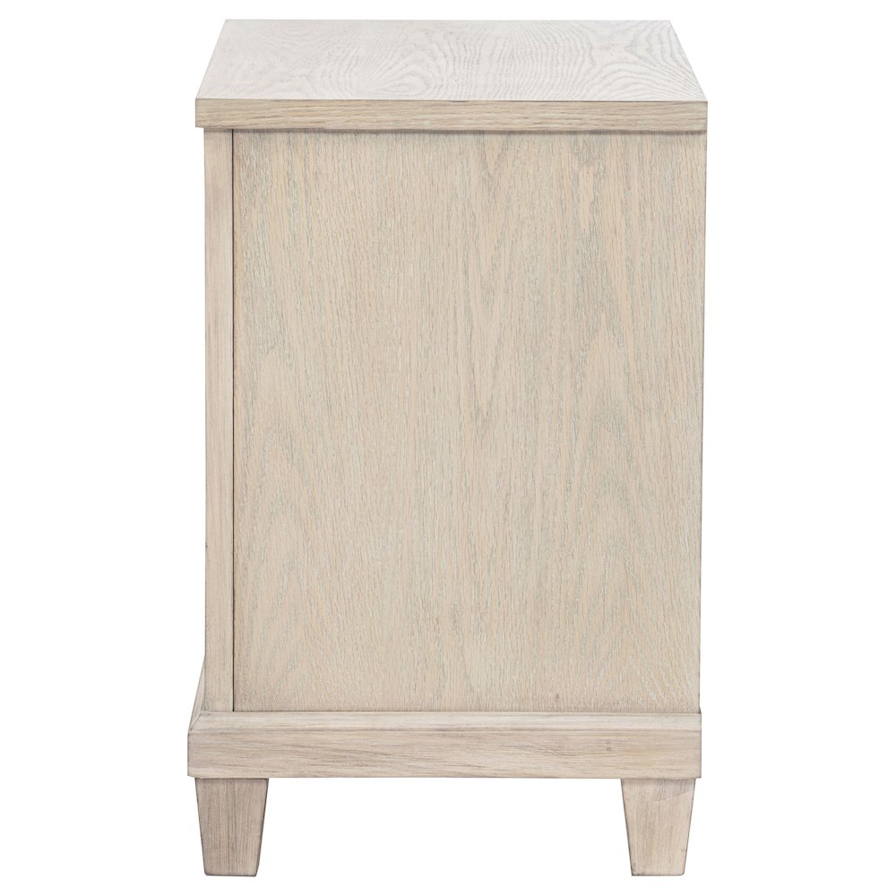 Pembroke 2-drawer Nightstand Bedside Table Washed Oak. Picture 5