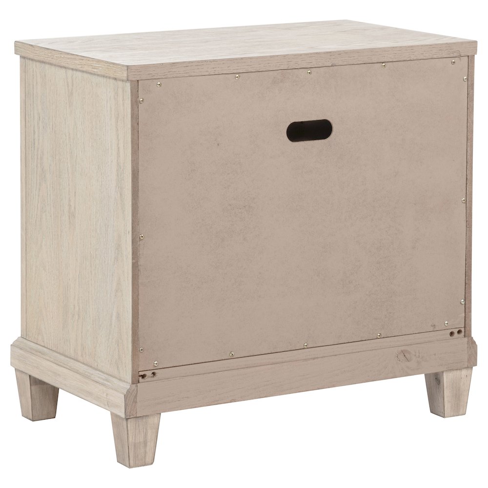Pembroke 2-drawer Nightstand Bedside Table Washed Oak. Picture 6