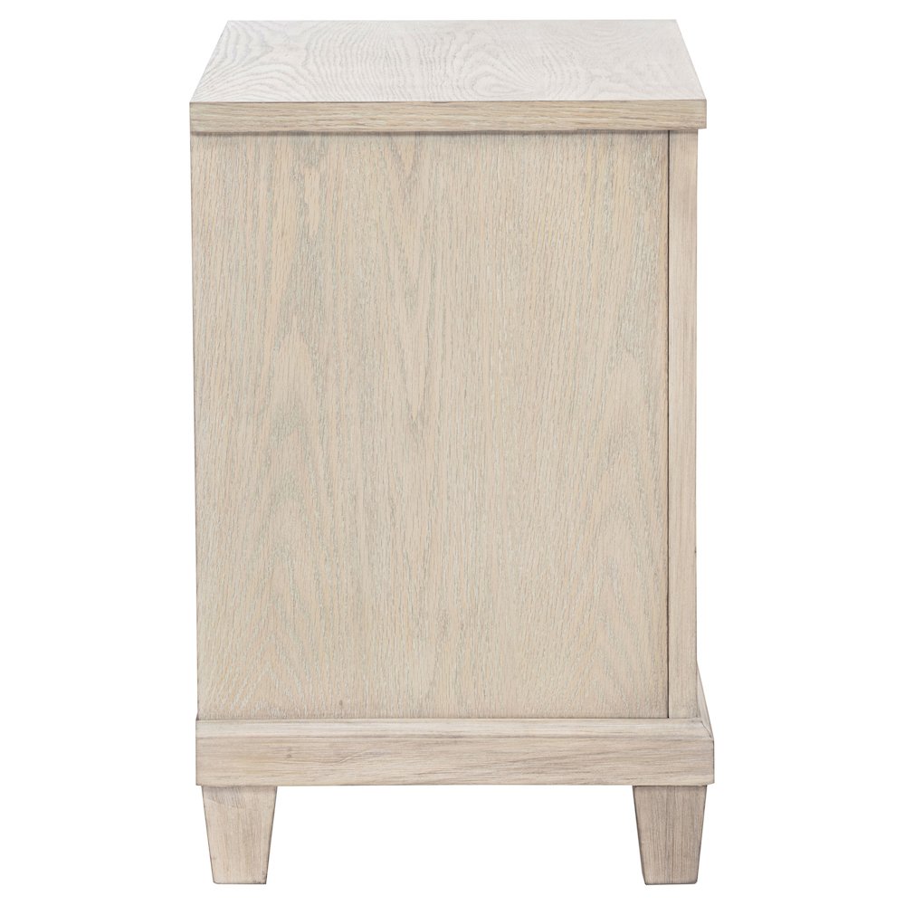 Pembroke 2-drawer Nightstand Bedside Table Washed Oak. Picture 9