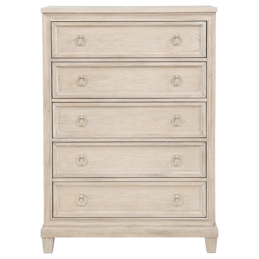 Pembroke 5-drawer Chest of Drawers Washed Oak. Picture 3