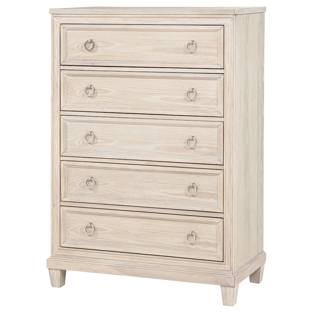 Pembroke 5-drawer Chest of Drawers Washed Oak. Picture 4