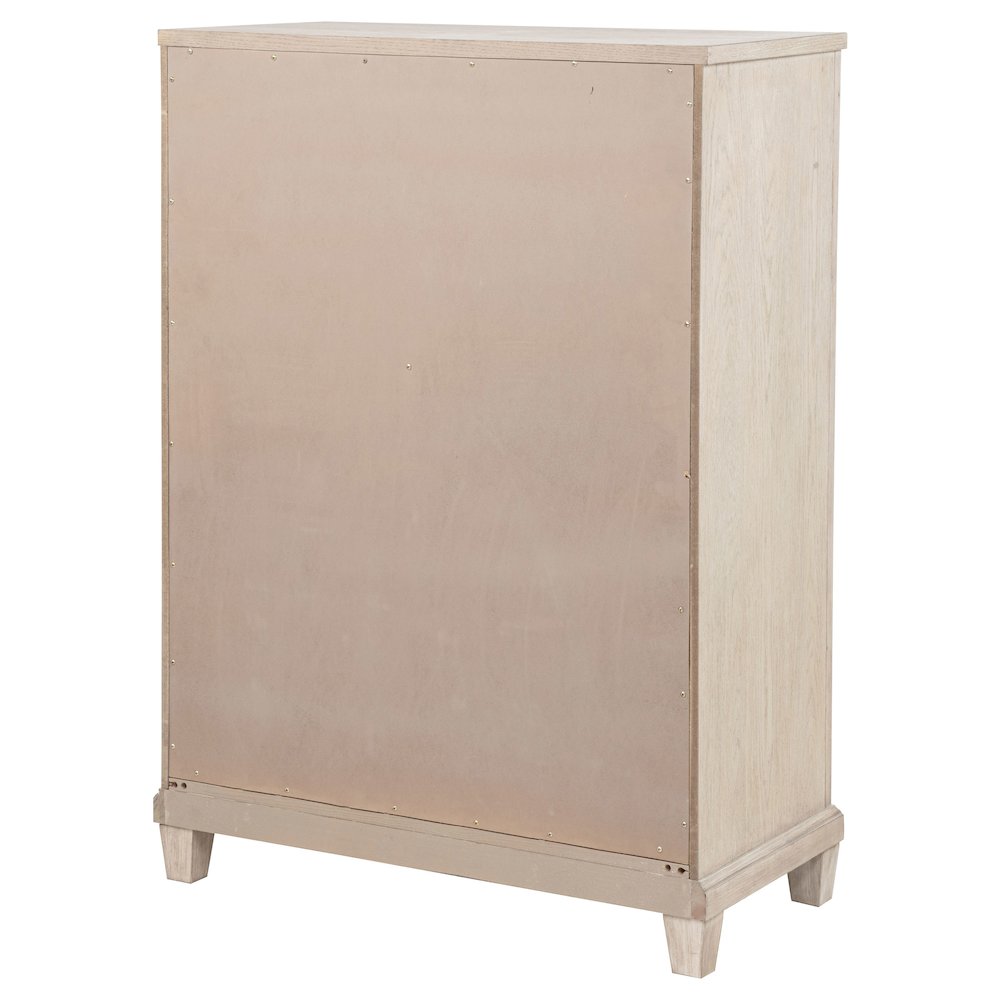 Pembroke 5-drawer Chest of Drawers Washed Oak. Picture 8