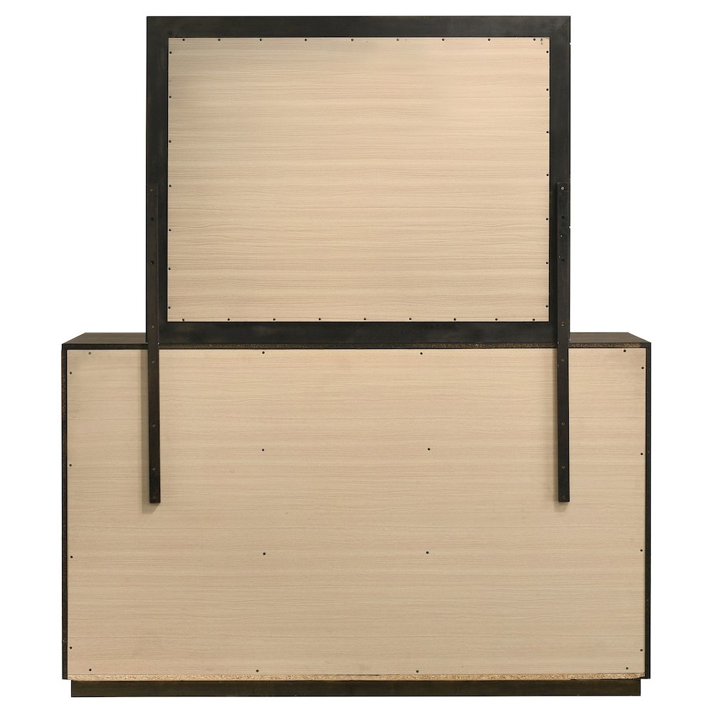 Atlas 7-drawer Bedroom Dresser and Mirror Set Dark Oak. Picture 7