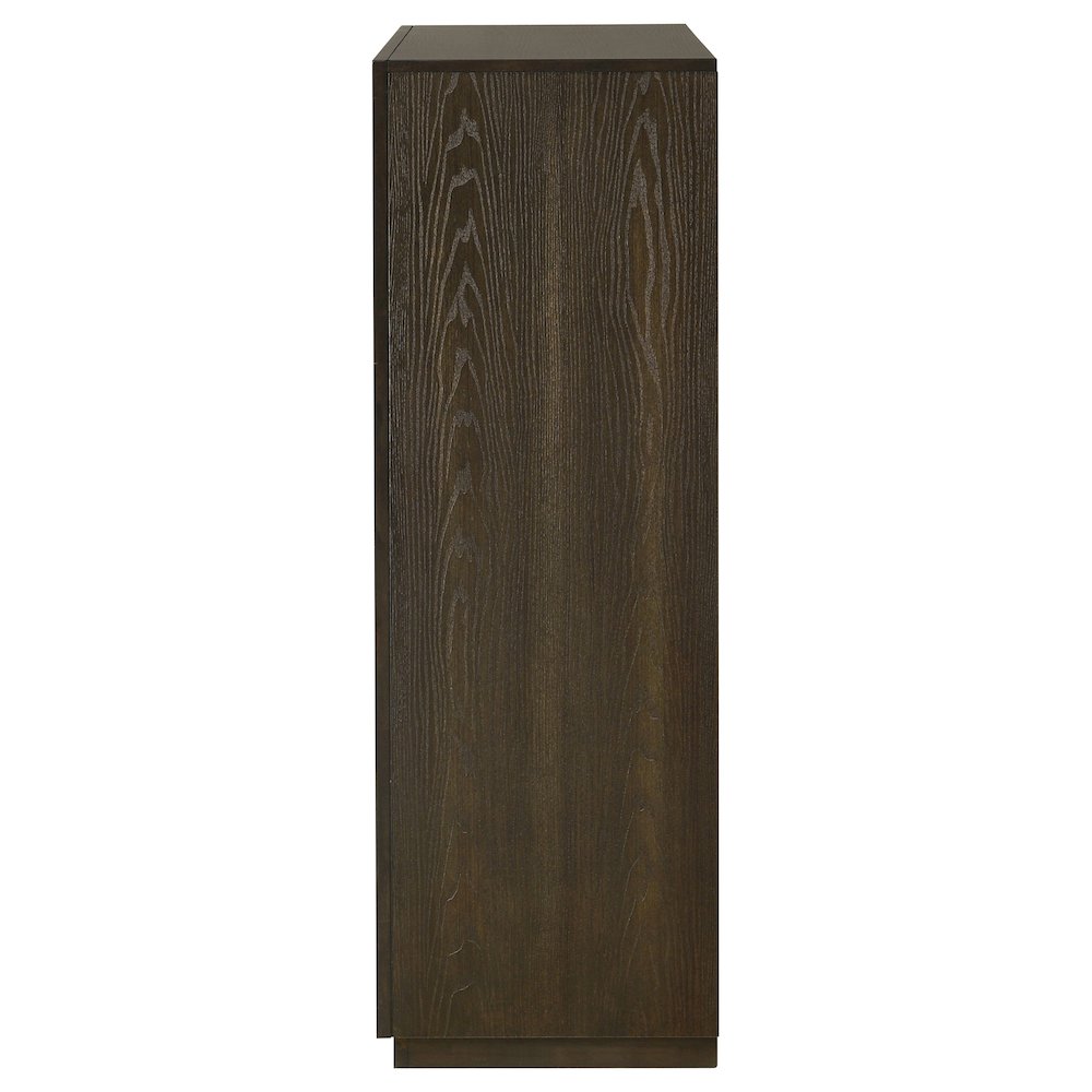 Atlas 5-drawer Bedroom Chest of Drawers Dark Oak. Picture 5