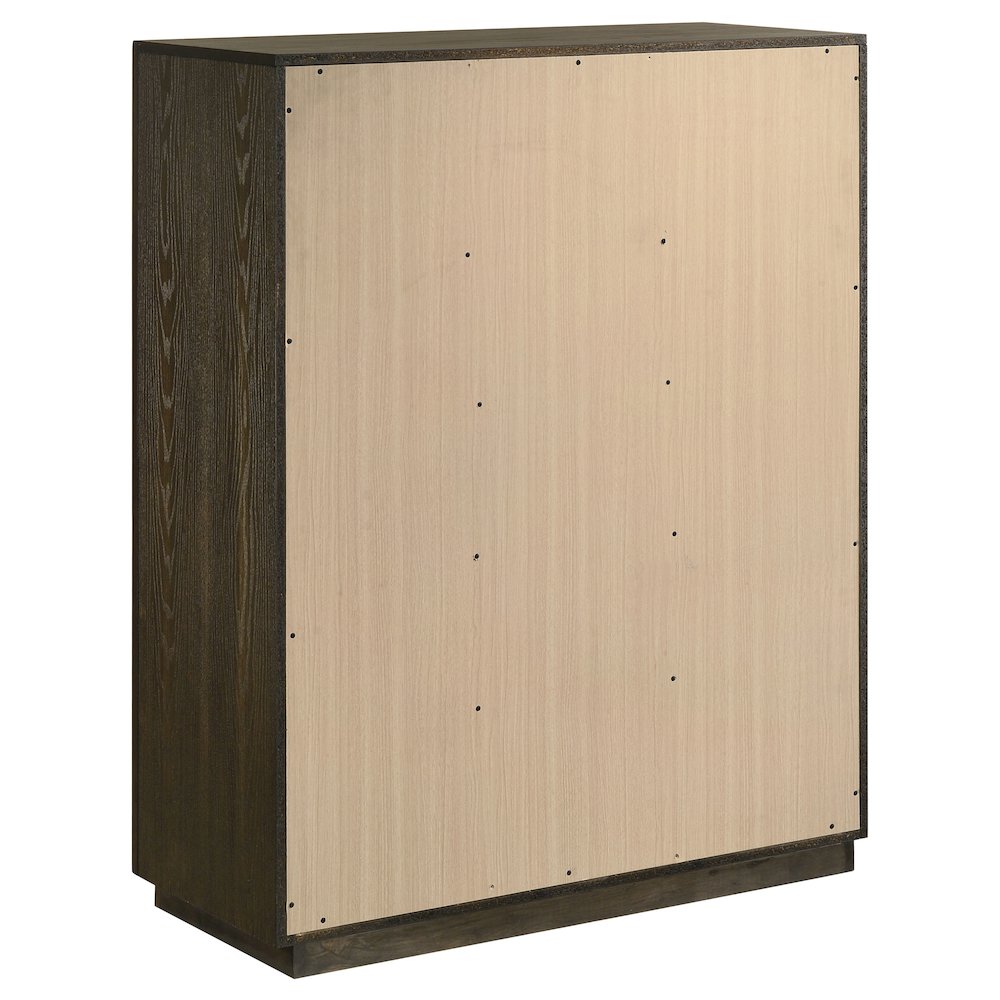 Atlas 5-drawer Bedroom Chest of Drawers Dark Oak. Picture 6