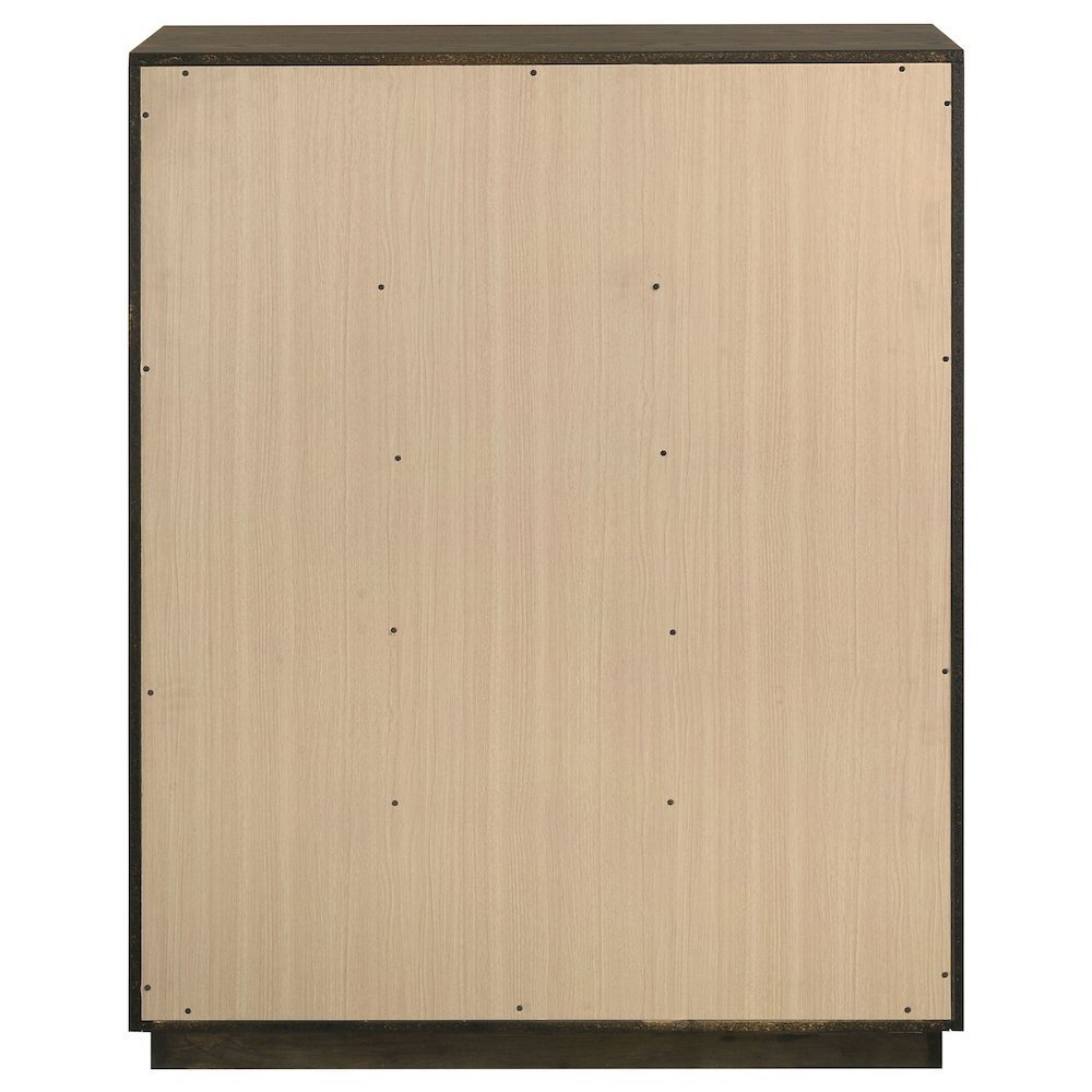 Atlas 5-drawer Bedroom Chest of Drawers Dark Oak. Picture 7
