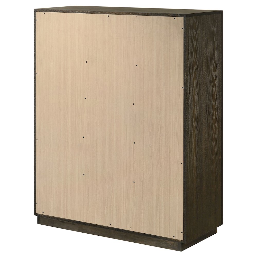 Atlas 5-drawer Bedroom Chest of Drawers Dark Oak. Picture 8