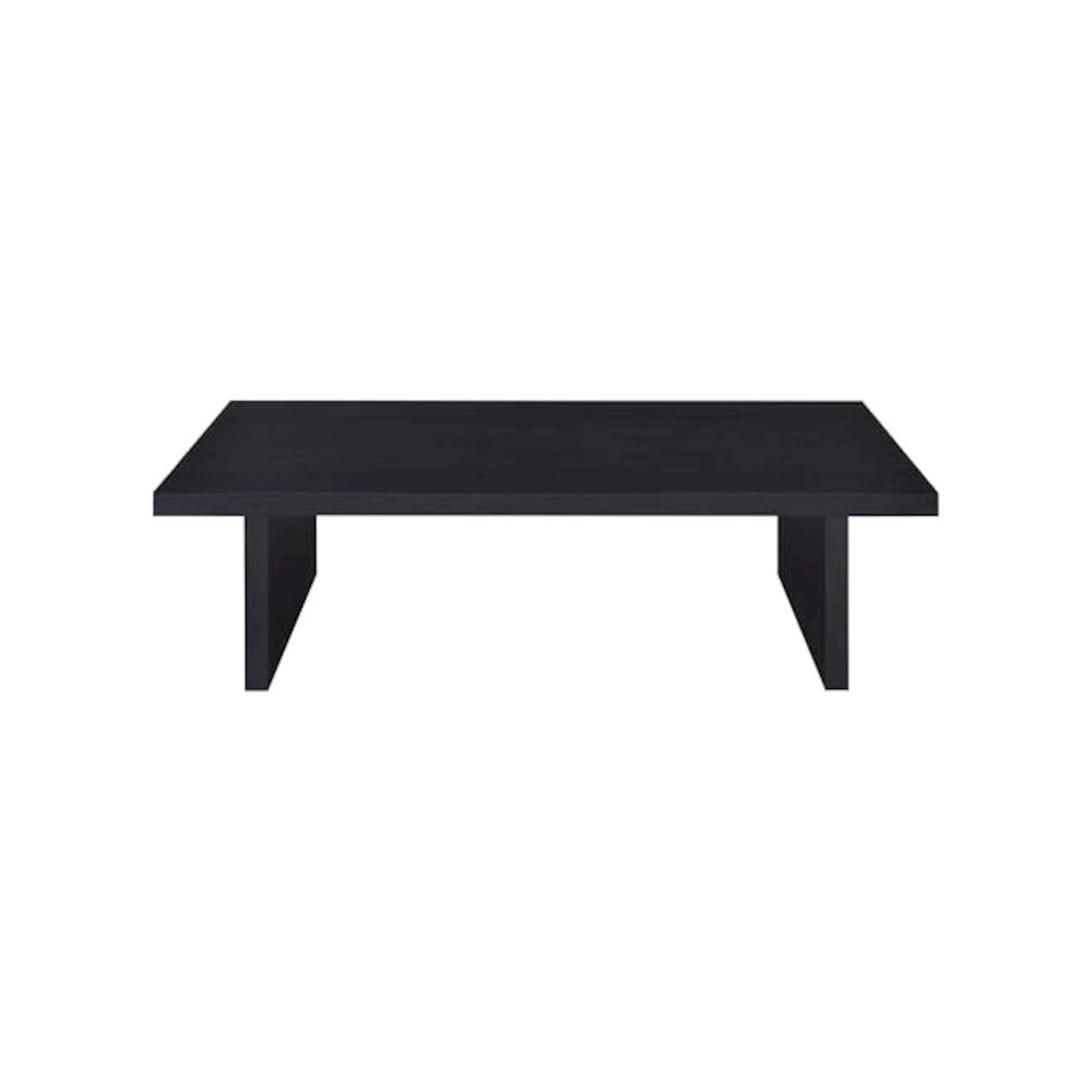 Max 2-piece Rectangular Coffee and End Table Set Black. Picture 11