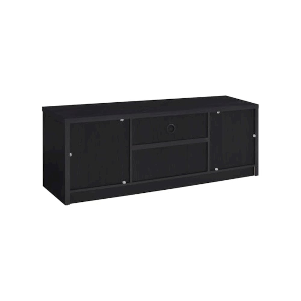 Winfield 3-piece Entertainment Center 60-inch TV Stand Black. Picture 8