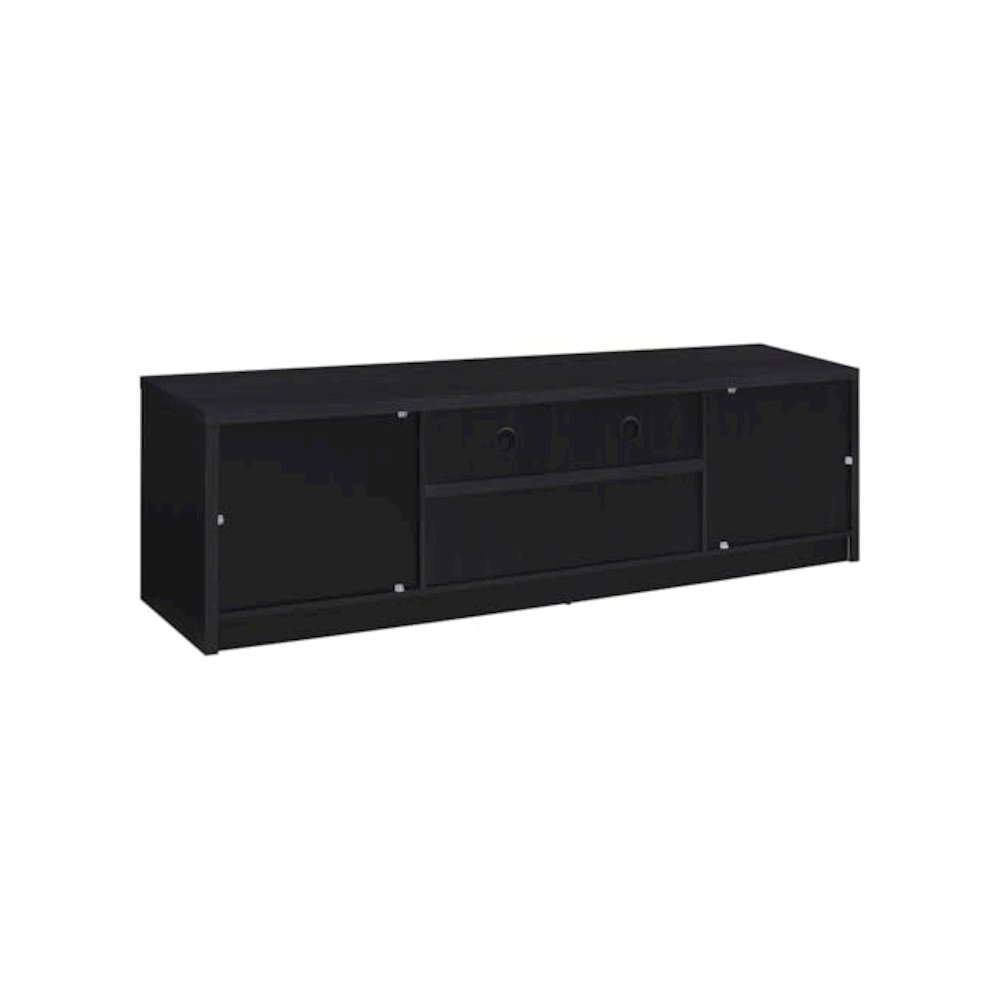 Winfield 3-piece Entertainment Center 78-inch TV Stand Black. Picture 8