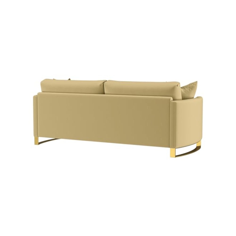 Corliss Upholstered Curved Track Arm Sofa Camel. Picture 9