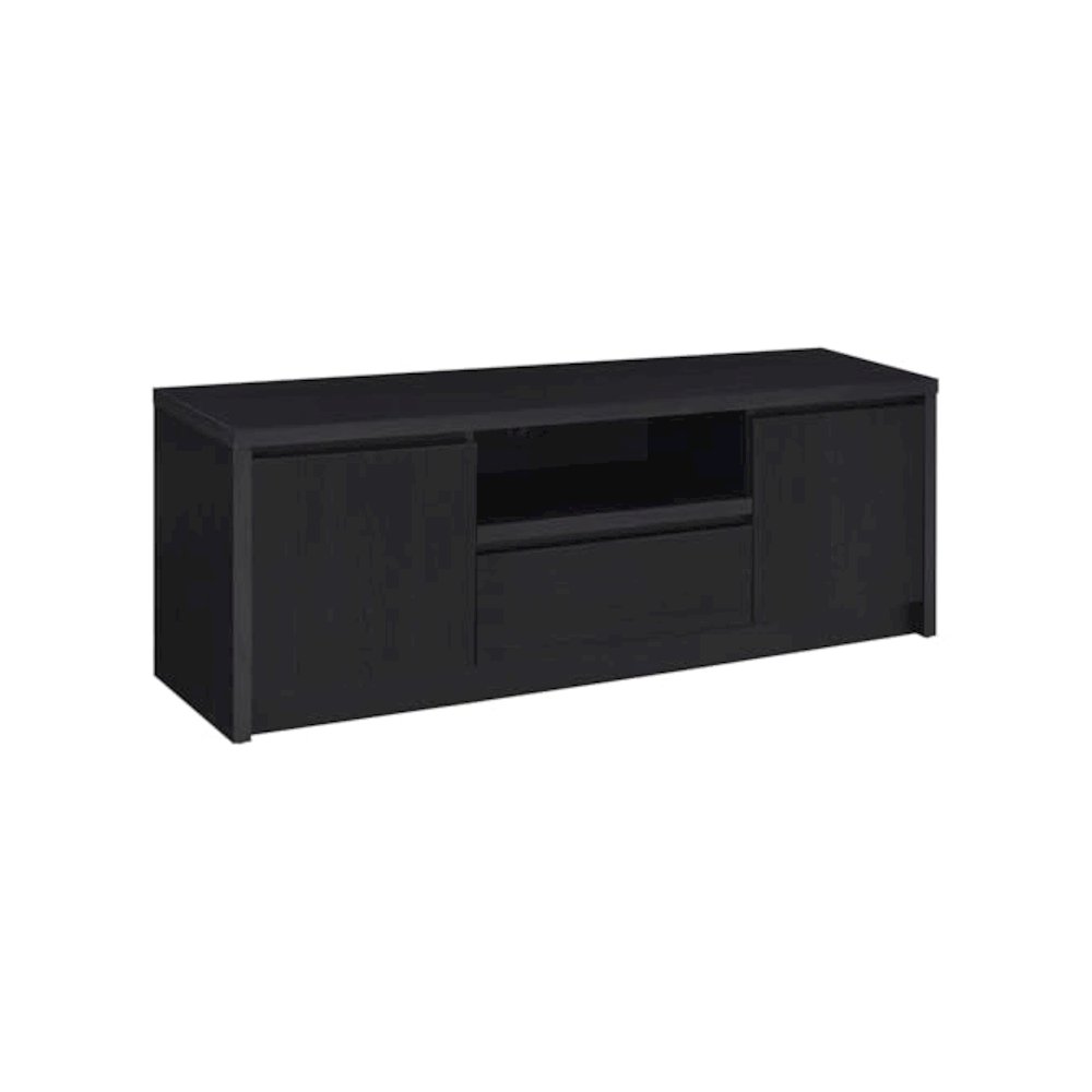 Winfield 3-piece Entertainment Center 60-inch TV Stand Black. Picture 4