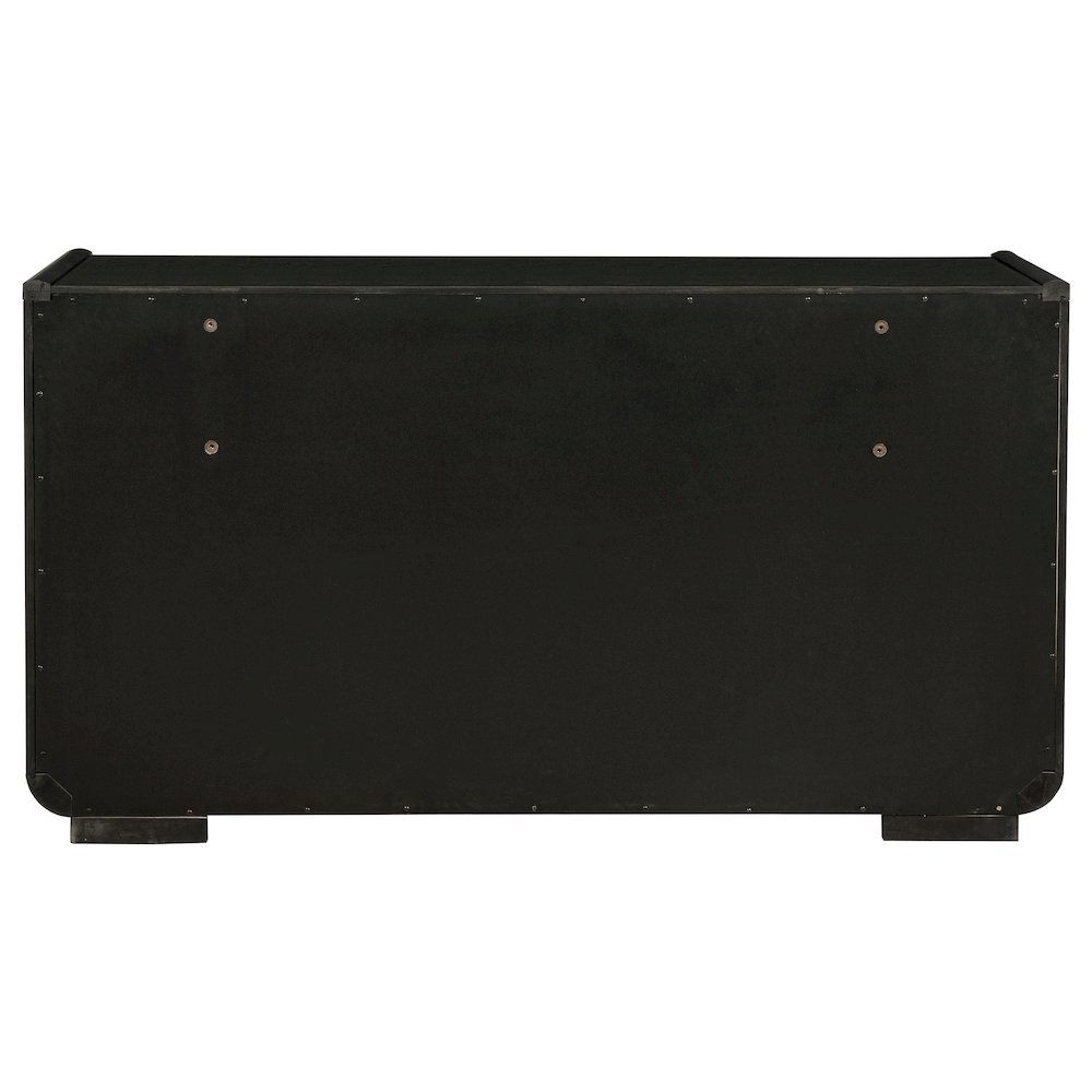 Leandro 8-drawer Bedroom Dresser Cabinet Burnished Black. Picture 6
