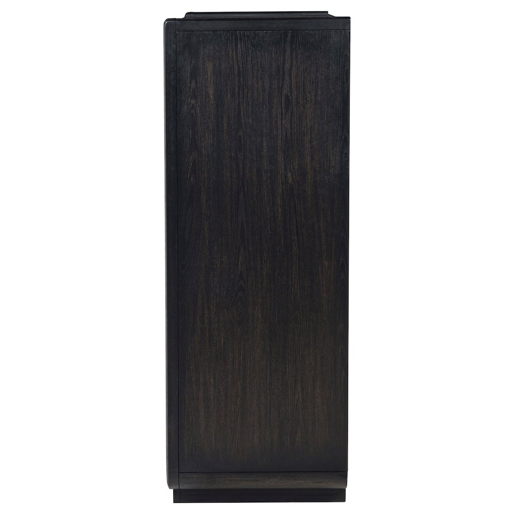 Leandro 5-drawer Bedroom Chest of Drawers Burnished Black. Picture 4