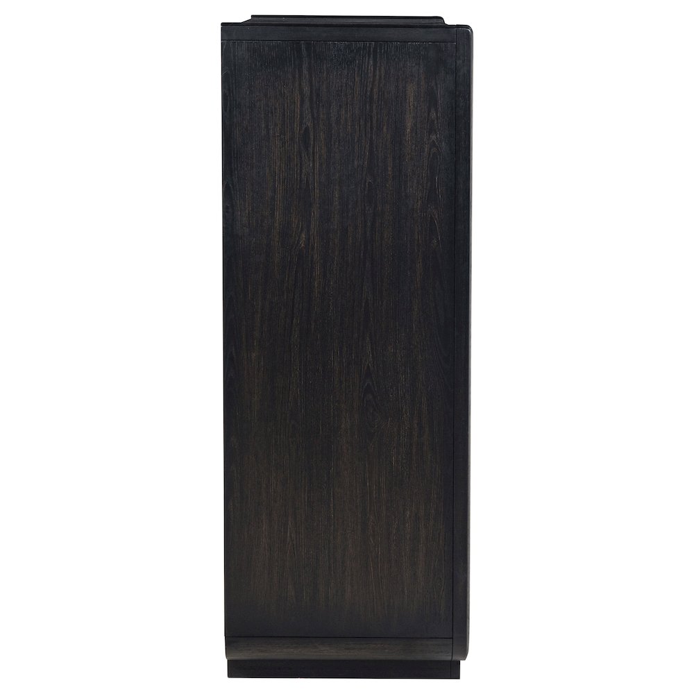 Leandro 5-drawer Bedroom Chest of Drawers Burnished Black. Picture 8