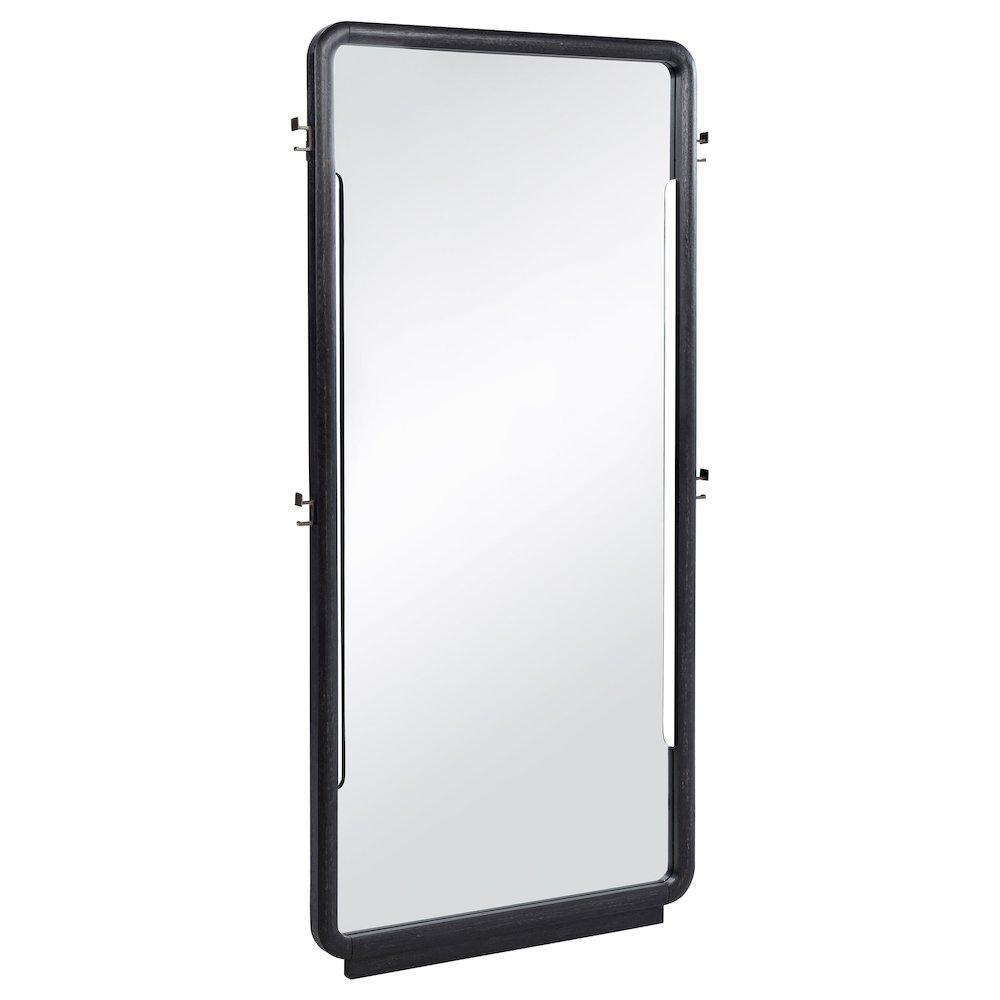 Leandro 76-inch Full Length Floor Mirror Burnished Black. Picture 1