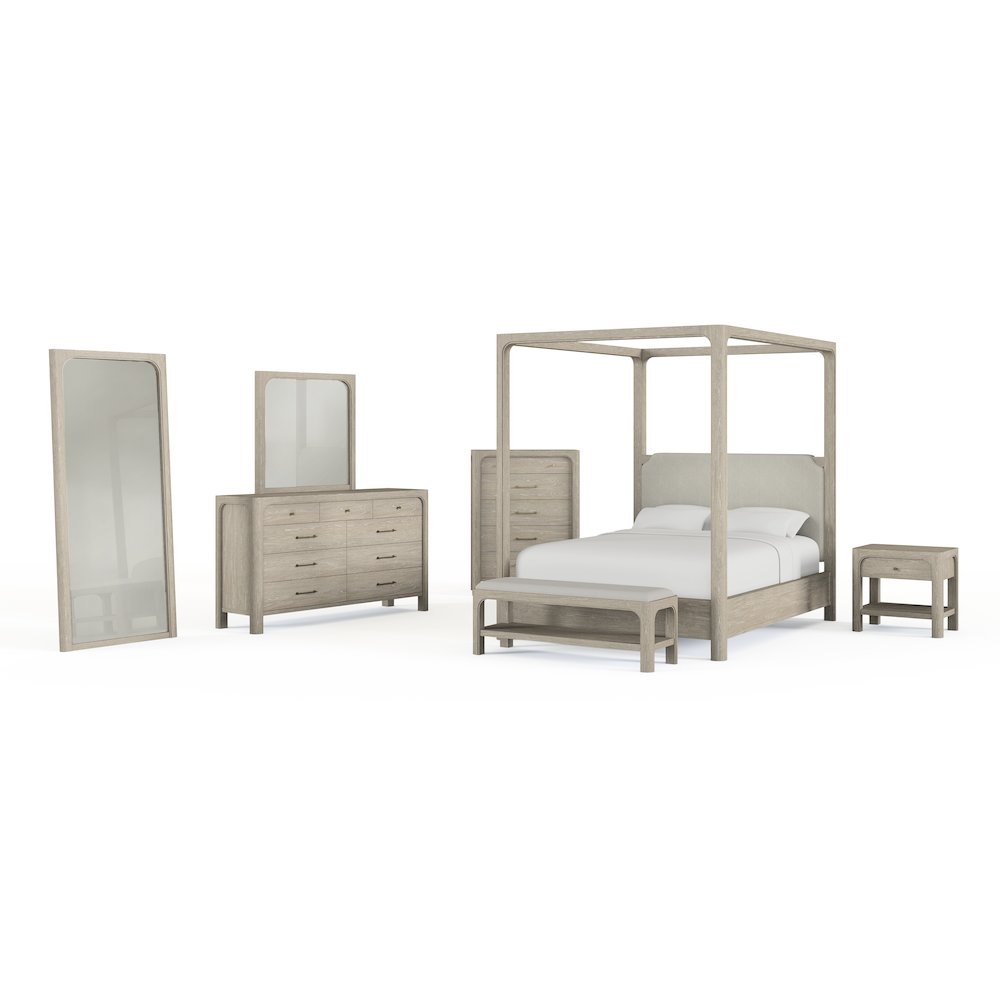 Solano 85-inch Queen Canopy Bed Weathered Mango. Picture 2
