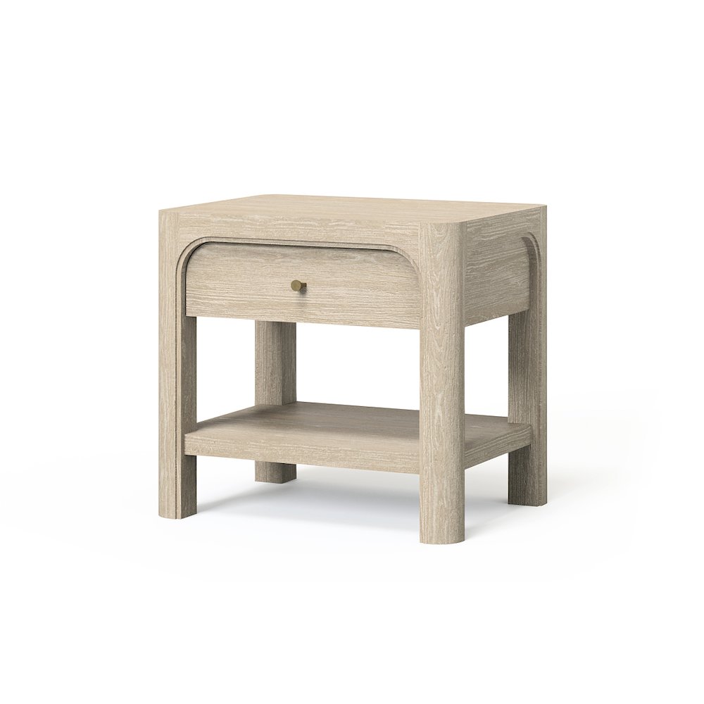 Solano 1-drawer Nightstand Bedside Table Weathered Mango. Picture 1