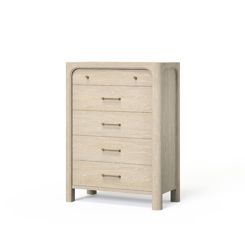 Solano 5-drawer Bedroom Chest of Drawers Weathered Mango. Picture 1