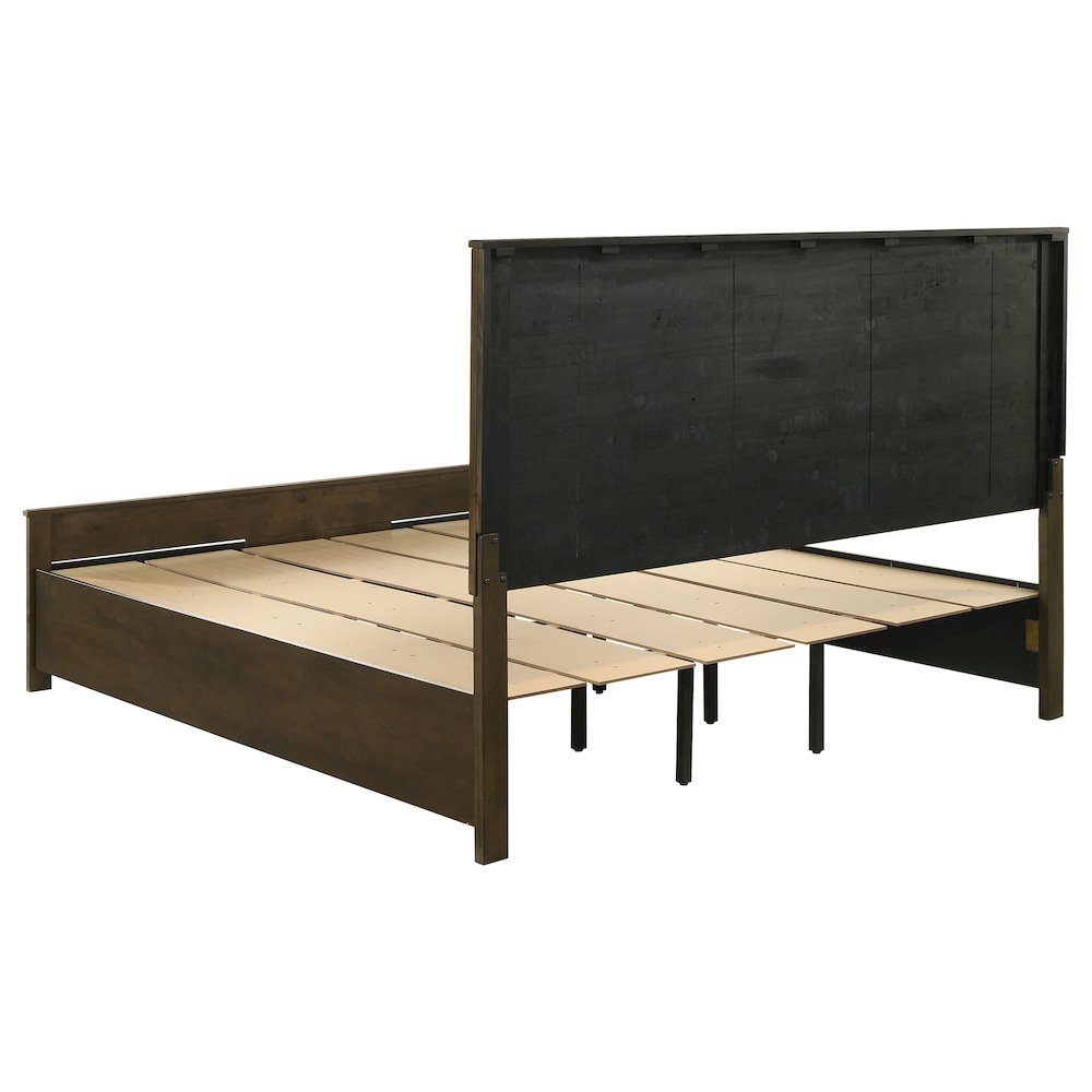 Woodmont Eastern King Storage Bed Rustic Golden Brown. Picture 5