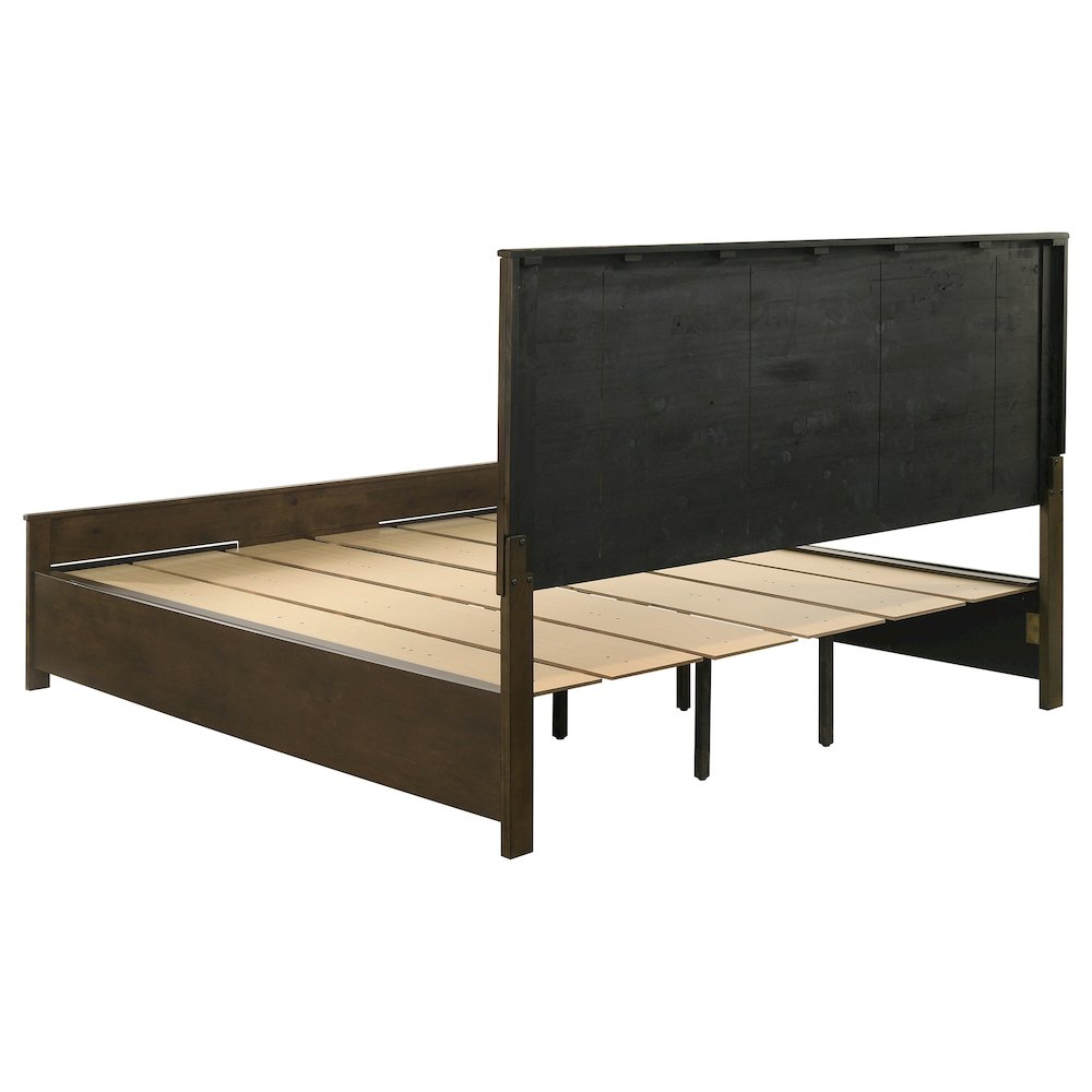 Woodmont California King Storage Bed Rustic Golden Brown. Picture 5