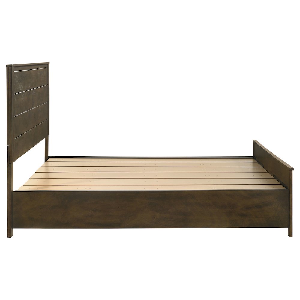 Woodmont California King Storage Bed Rustic Golden Brown. Picture 6
