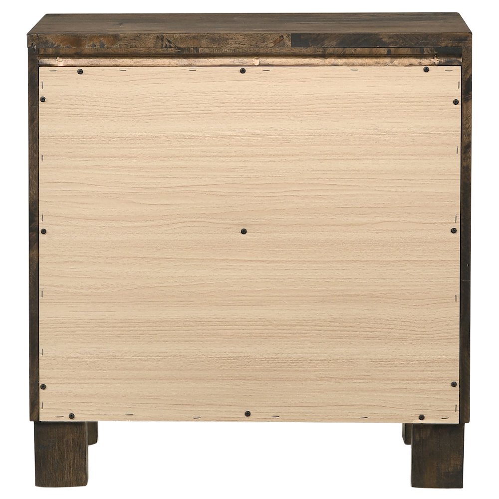 Woodmont 2-drawer Nightstand Rustic Golden Brown. Picture 7