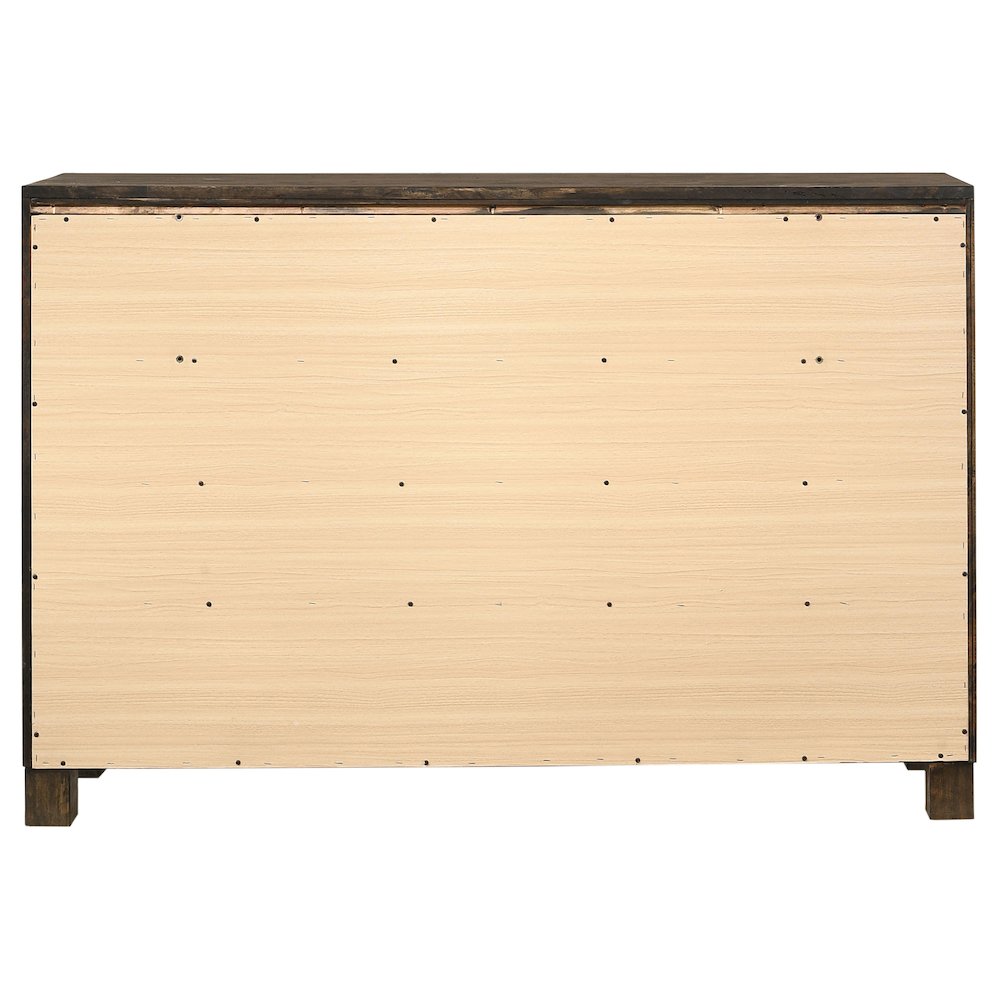Woodmont 8-drawer Dresser Rustic Golden Brown. Picture 7