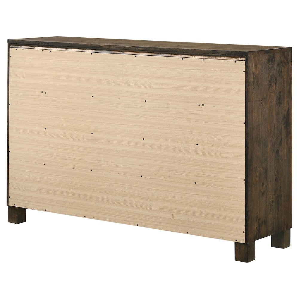 Woodmont 8-drawer Dresser Rustic Golden Brown. Picture 8