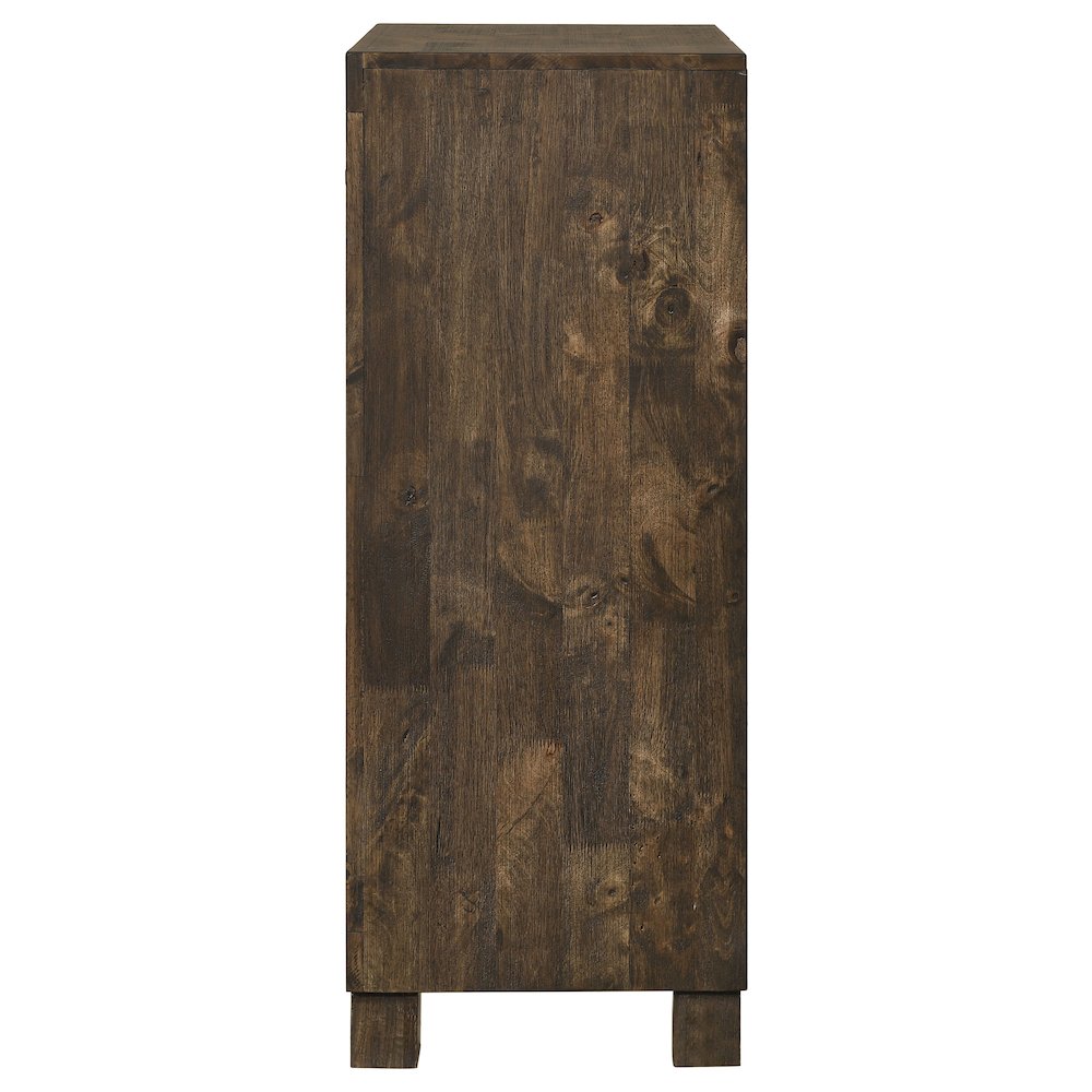 Woodmont 5-drawer Bedroom Chest Rustic Golden Brown. Picture 5