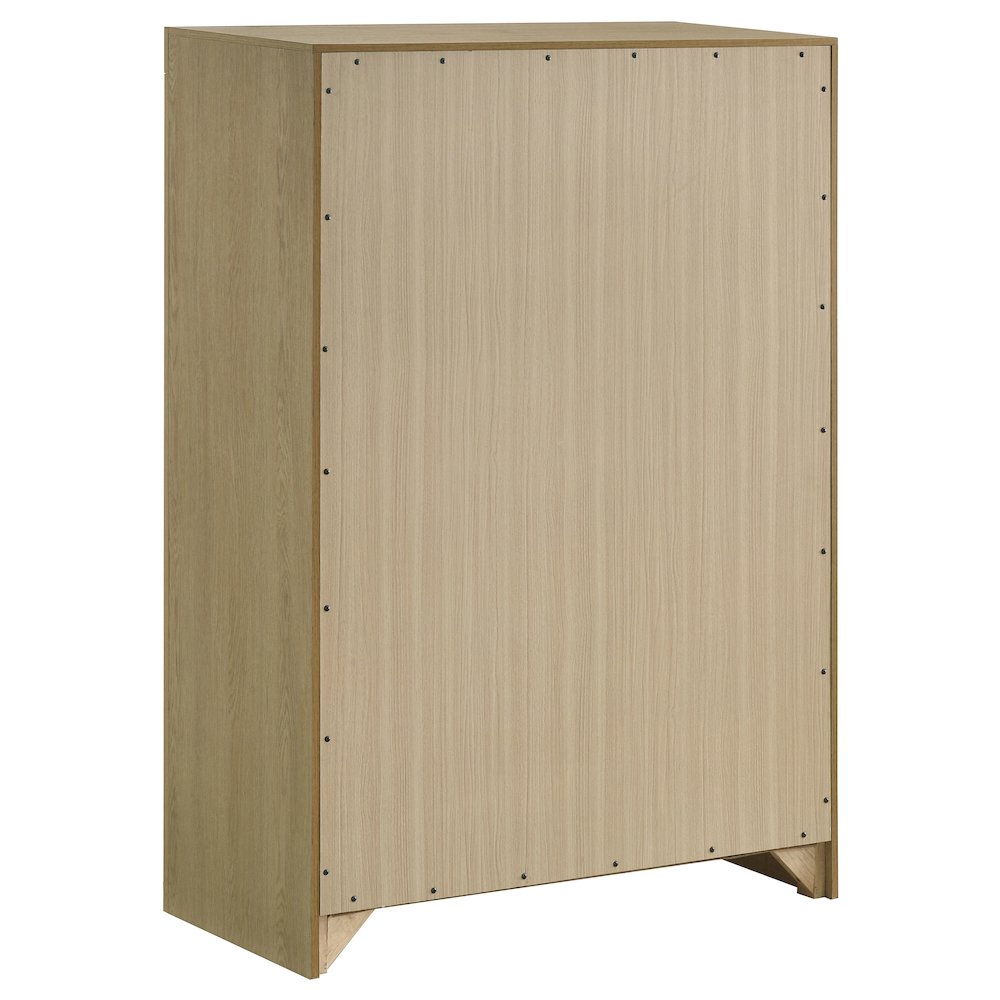 Hendricks 5-drawer Bedroom Chest of Drawers Light Oak. Picture 5