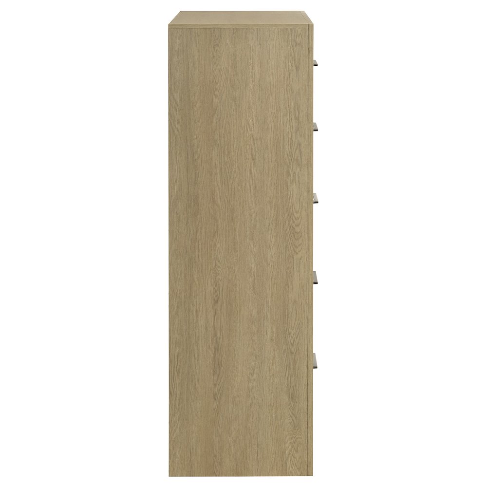 Hendricks 5-drawer Bedroom Chest of Drawers Light Oak. Picture 8