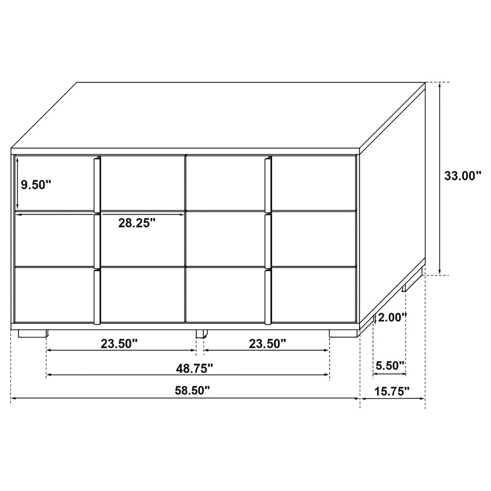Marceline 4-piece Twin Bedroom Set Black. Picture 15
