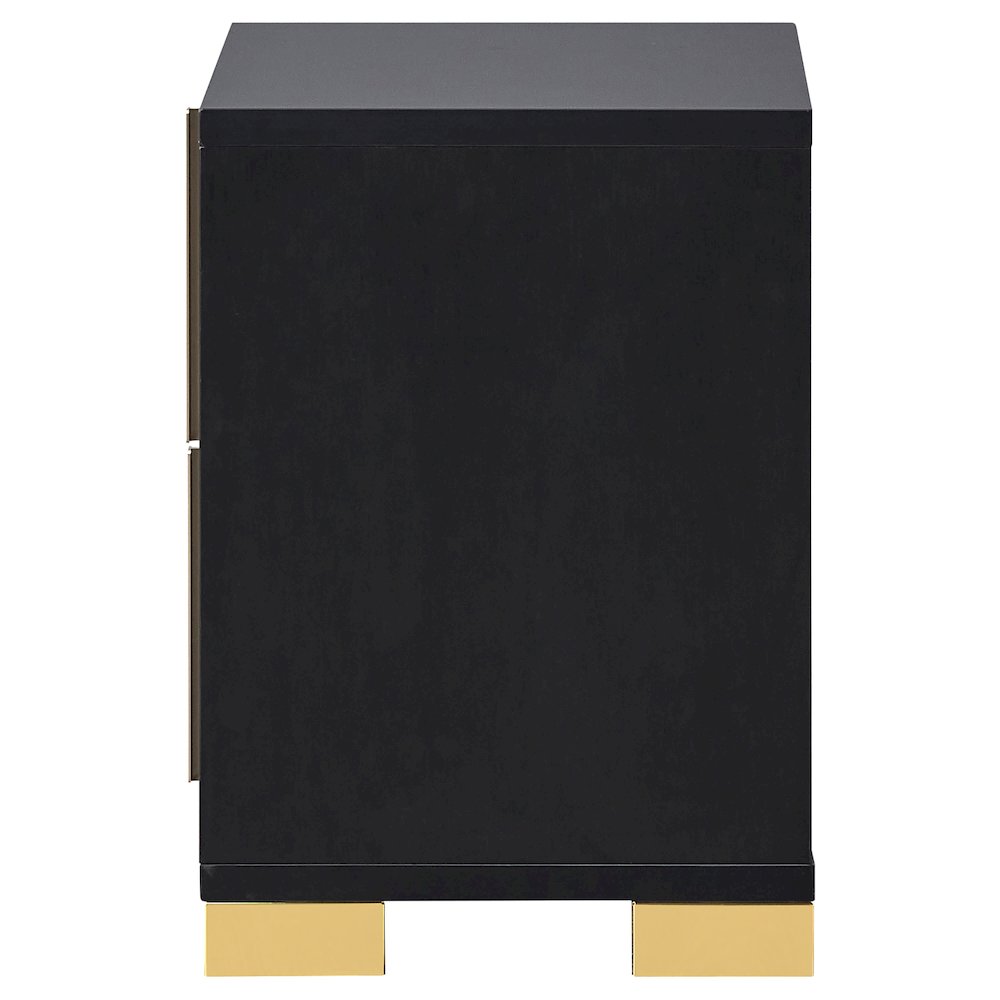 Marceline 2-drawer Nightstand Black. Picture 5