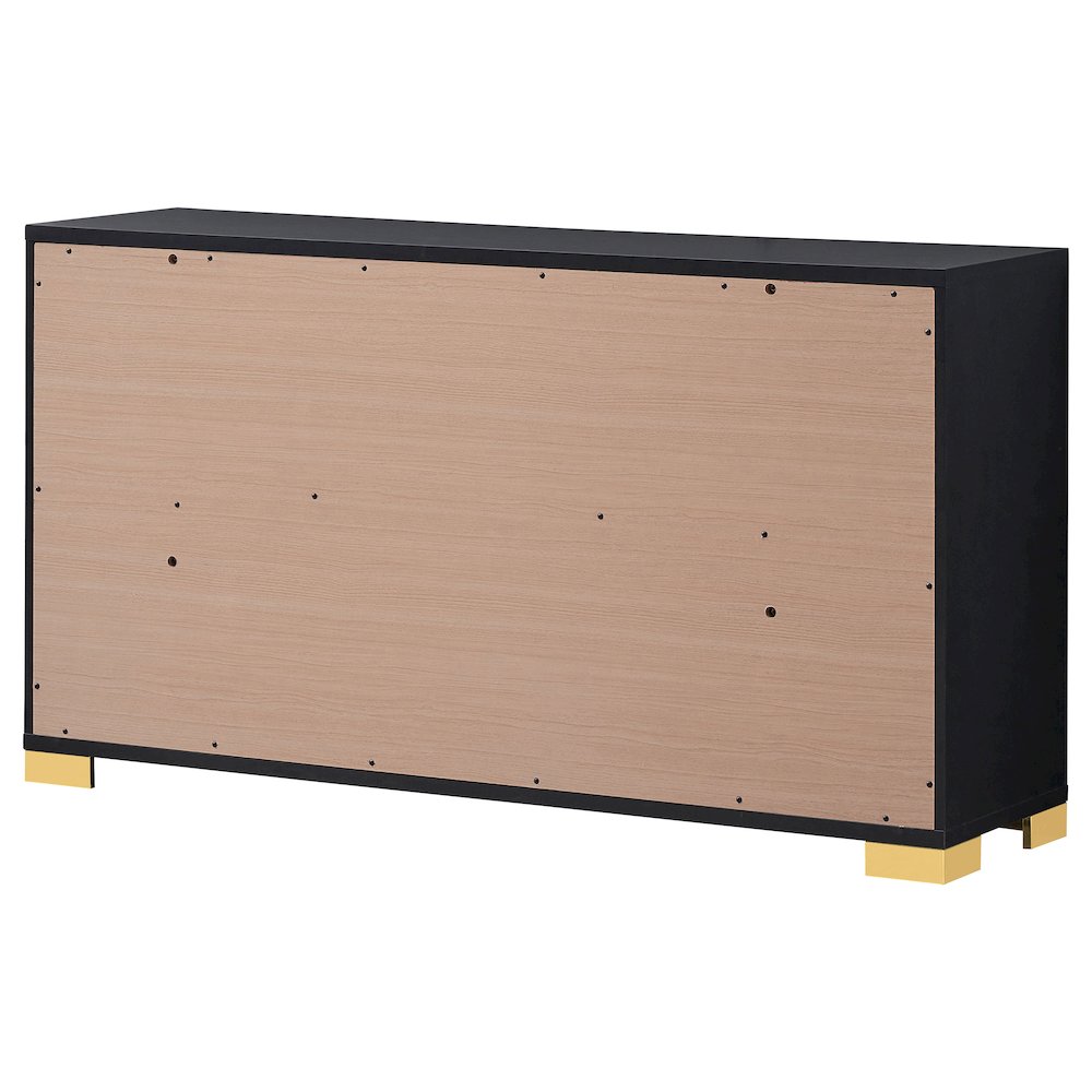 Marceline 6-drawer Dresser Black. Picture 8