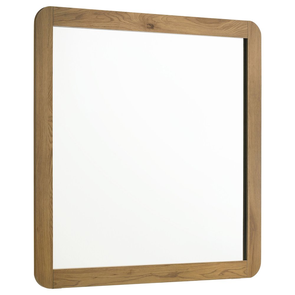 Bennett Bedroom Dresser Mirror Light Oak. Picture 1