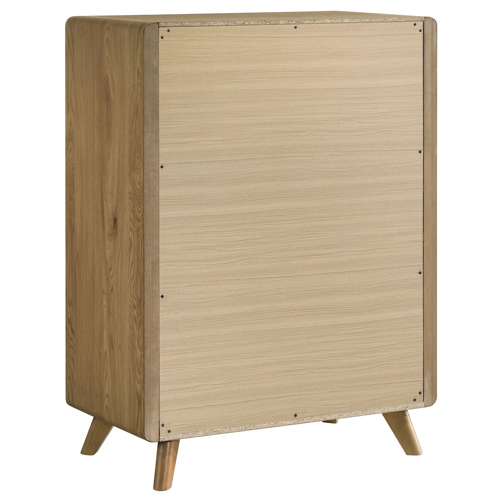 Bennett 5-drawer Bedroom Chest of Drawers Light Oak. Picture 6