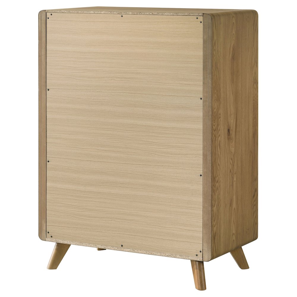 Bennett 5-drawer Bedroom Chest of Drawers Light Oak. Picture 8