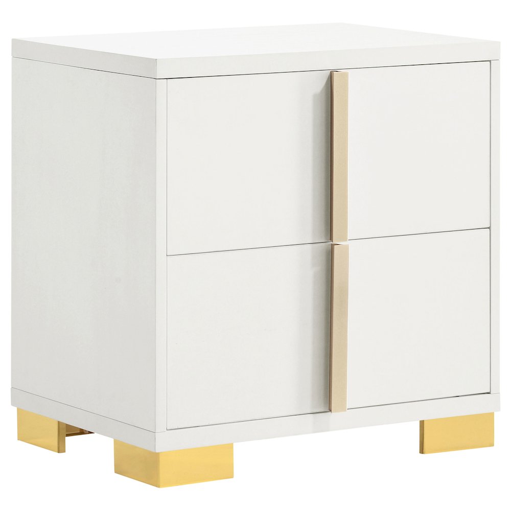 Marceline 2-drawer Nightstand White. Picture 1