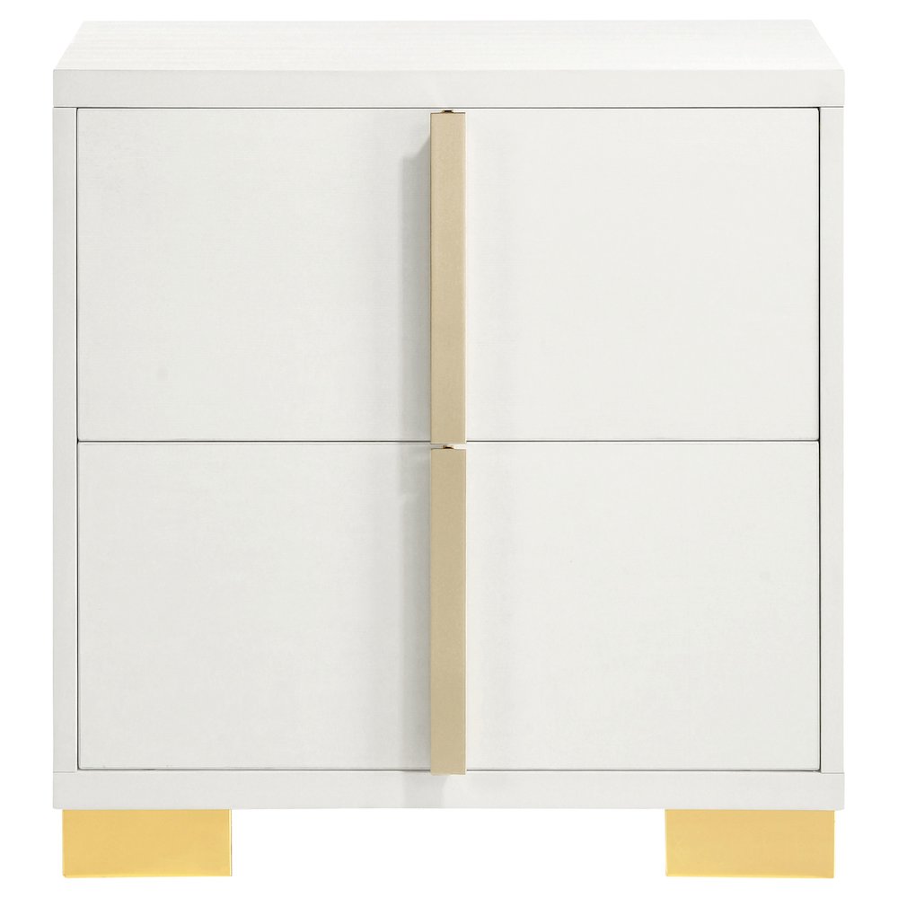 Marceline 2-drawer Nightstand White. Picture 3