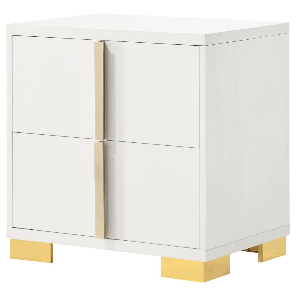 Marceline 2-drawer Nightstand White. Picture 4