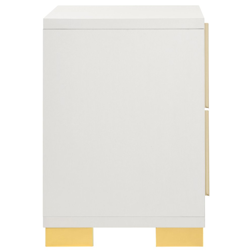 Marceline 2-drawer Nightstand White. Picture 9
