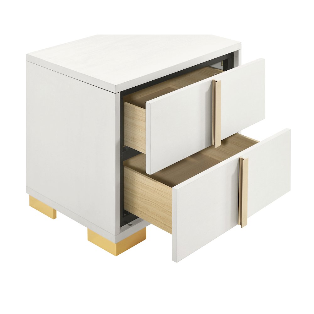 Marceline 2-drawer Nightstand White. Picture 13