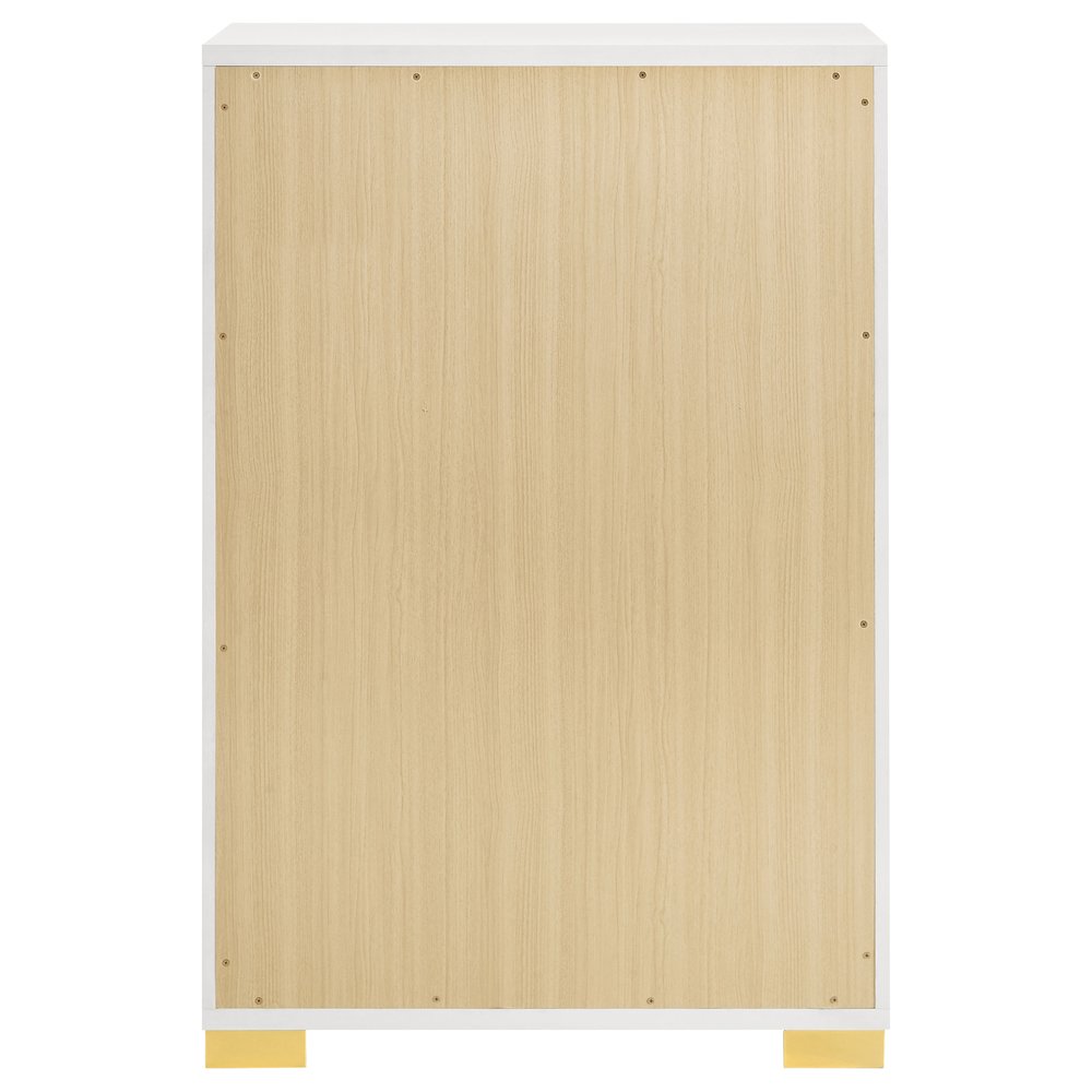 Marceline 5-drawer Bedroom Chest White. Picture 7